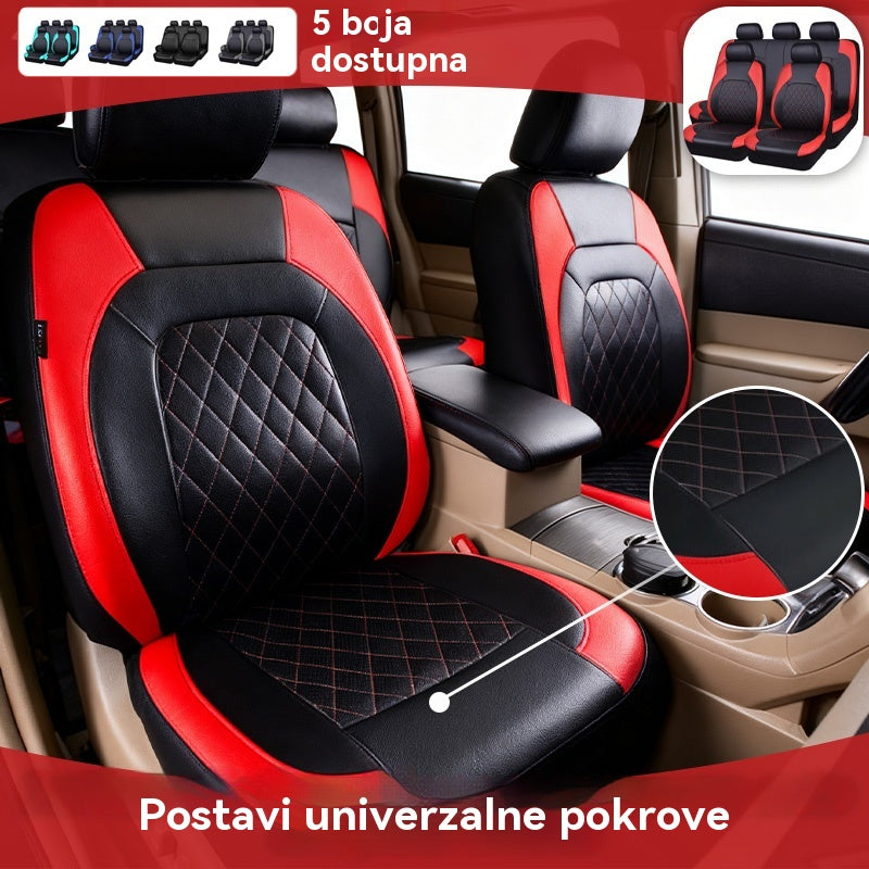 💥【Bestseler Novi Proizvod】🚗🚗Univerzalni Set Mekanih Kožnih Presvlaka za Autosjedalice – Komfor i Zaštita za Vaš Auto