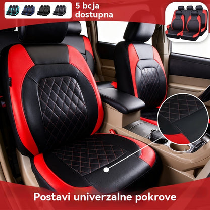 💥【Bestseler Novi Proizvod】🚗🚗Univerzalni Set Mekanih Kožnih Presvlaka za Autosjedalice – Komfor i Zaštita za Vaš Auto