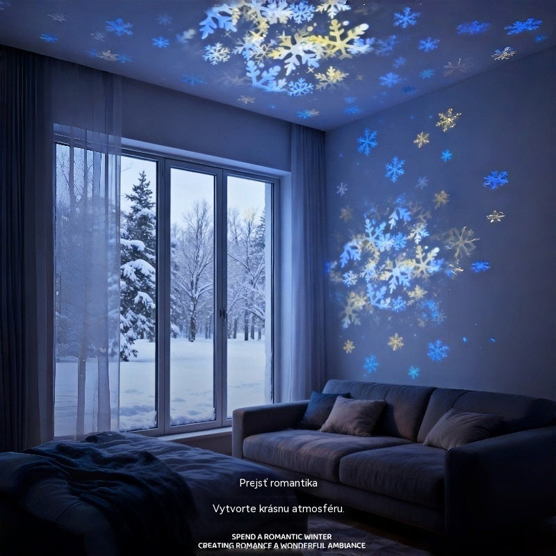 💖🌙2026 Dynamicky rotujúca LED projekčná lampa - Vhodné ako nočné svetlo, dekorácia izby aj romantické náladové osvetlenie. ☁️