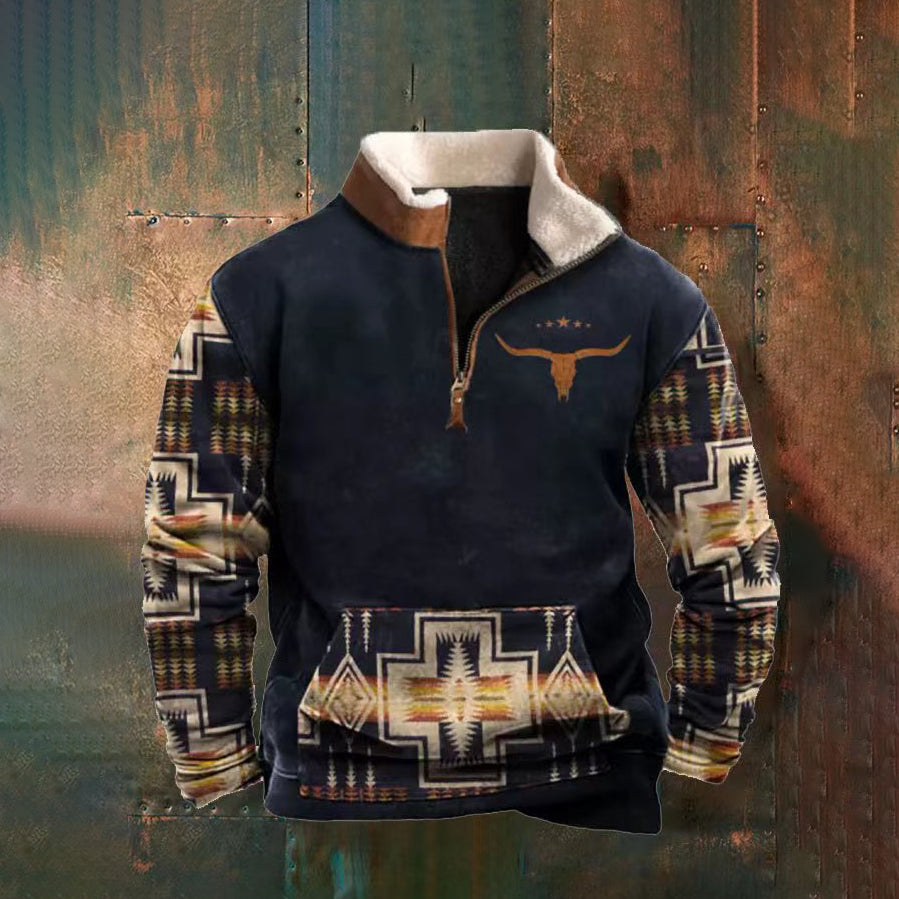 👕【35% ZNIŻKI】【S-4XL】2025 Jesienno-zimowy męski modny, ciepły sweter z długim rękawem i nadrukiem 3D