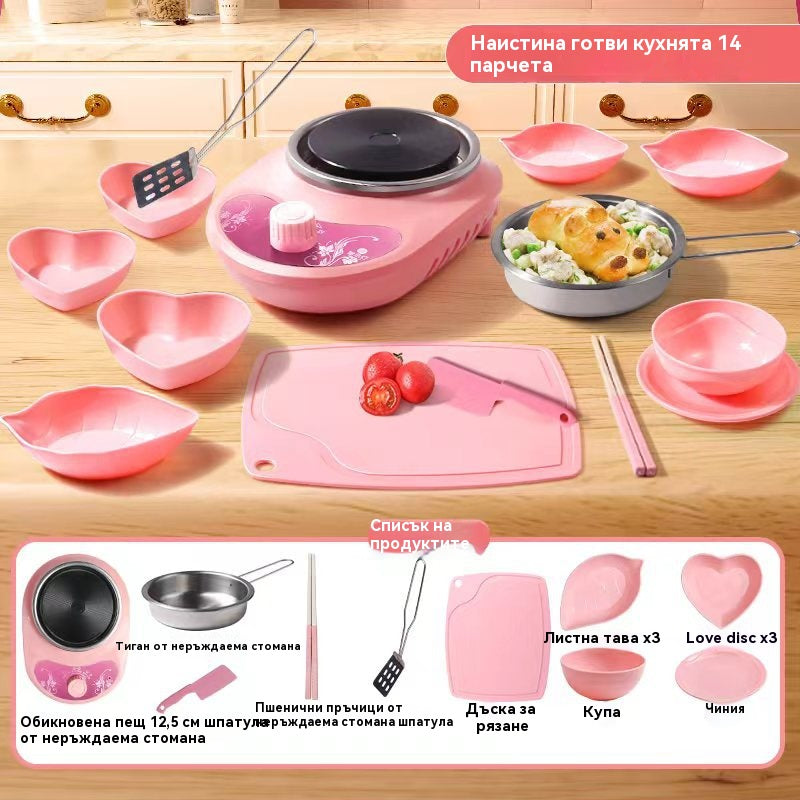 🔥 50% ОТСТЪПКА! 🎁 👩‍🍳Комплект за готвене за мини кухня – Истинско готварско изживяване за малките готвачи! 🎉 Развива креативност и умения в кухнята за деца!🍳