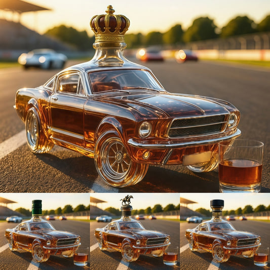 🎁🚗【Kup 1, a 1 dostaniesz gratis】Kreatywna butelka na whisky w kształcie samochodu – styl i wartość kolekcjonerska