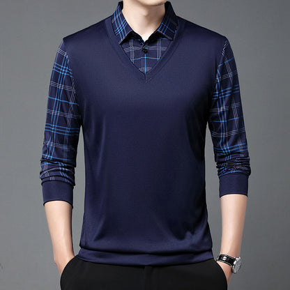 👔【Ofertă specială de toamnă】Polo de Manga Larga con Cuello Alto: Comodidad, Estilo y Calidez para el Hombre Moderno