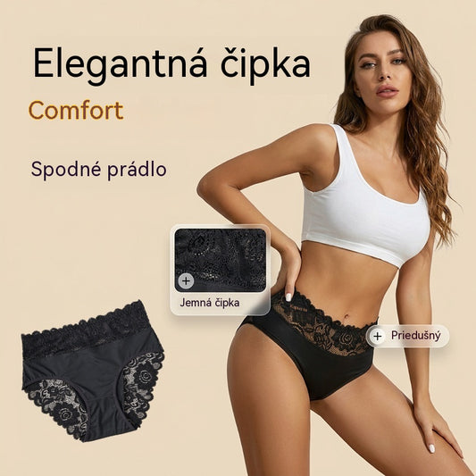 🥇【5 položiek】💖 Čipkované spodné prádlo | Ľahké, vzdušné a nezanecháva stopy