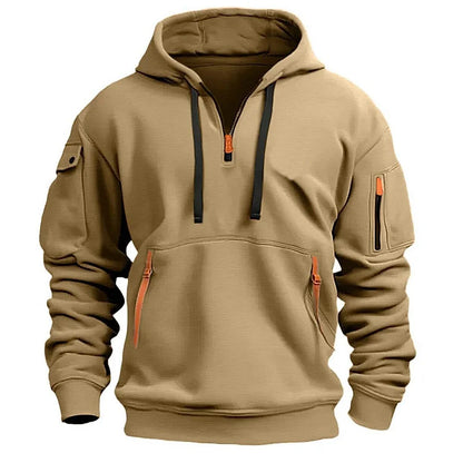 🔥😎【S-5XL】Sudadera con Cremallera y Capucha para Hombre – Estilo, Comodidad y Funcionalidad con Múltiples Bolsillos