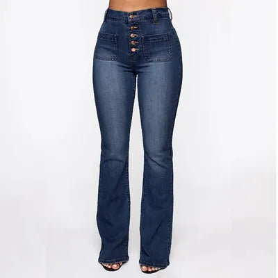🎀👖【S-4XL】🔥 Limitovaná akcia – Zoštíhľujúce push-up džínsy s vysokým pásom so zľavou ešte dnes!