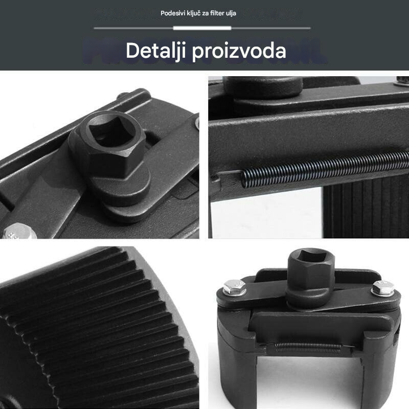 🔧【50% popusta】🔥【60-105 mm】🚗Ključ za uklanjanje automobilskog filtera u obliku slova U s podesivim mehanizmom, nastaviteľný dvojčeľusťový kľúč na olejový filter pre väčšinu áut