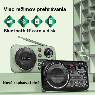 🎁【Časovo obmedzená ponuka】Prenosný Bluetooth rádiový prehrávač, podpora SD kariet a USB kľúčov 