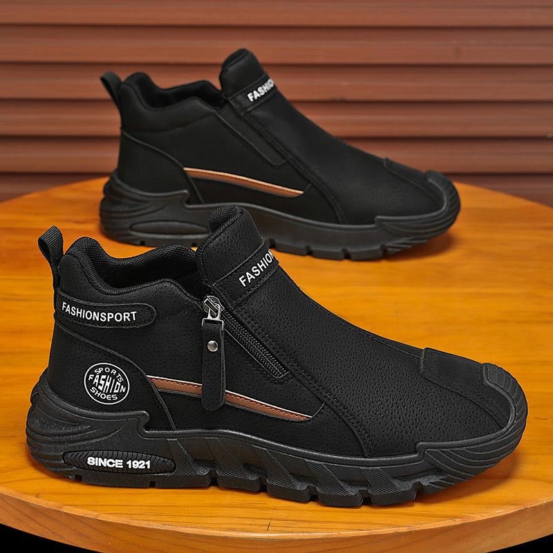 🔥【39-44】Nové pánské moderní každodenní boty 2025 s zipem, protiskluzové a odolné, ideální pro práci a venkovní aktivity