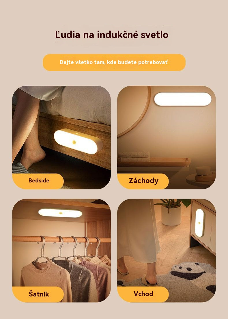🏡💡【Kúpte 1 a získajte 1 zadarmo】【Len 10,5 eur za kus】Inteligentné LED svetlo so snímaním ľudského tela, ľahko sa nabíja a je praktické – 3 režimy jasu pre každú potrebu osvetlenia!
