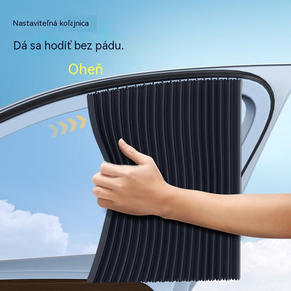 🚗🥇【50% zľava - Platba pri doručení】【4-dielna sada】Slnečná clona na okno auta s posuvnou koľajnicou a izolačnou vrstvou - vhodná pre väčšinu vozidiel, blokuje slnko, znižuje teplotu v interiéri