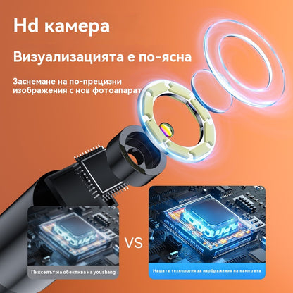 📱🏆 Нов 7 мм индустриален ендоскоп с директна Type-C връзка за камера за Android телефони (водоустойчив ендоскоп)