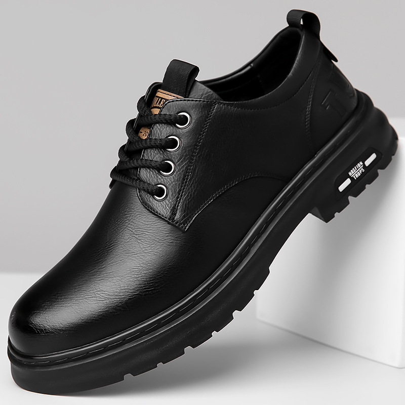 🏆【39-44】Zapatillas de cuero cosidas a mano para hombre – Cuero genuino de alta calidad, diseño cómodo y suela de goma resistente para el uso diario