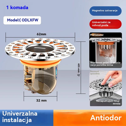 🔥【Kupi 1, dobi 1 gratis】【13 eura po komadu】✨Univerzalna jezgra za odvodnju poda protiv neugodnih mirisa s velikom saćastom pločom（2 stavke）