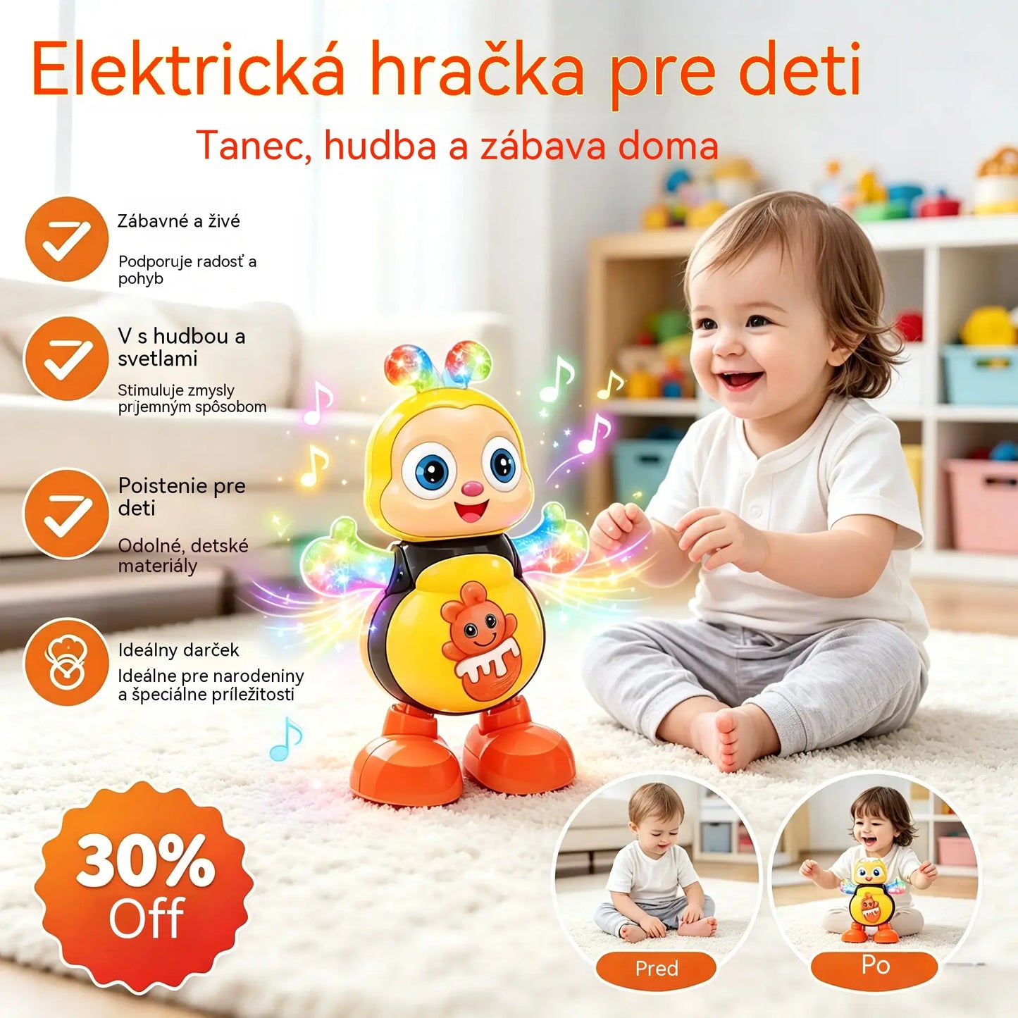 🥳Hračky so zvieratkami so svetielkami, ktoré spievajú a tancujú.