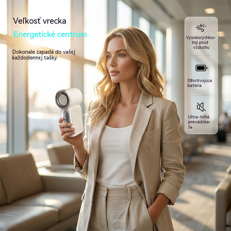 💨【Zľavy na nové produkty】🥇Prenosný ventilátor s turbo výkonom - kompaktný ručný ventilátor s dlhou výdržou batérie na horúce dni