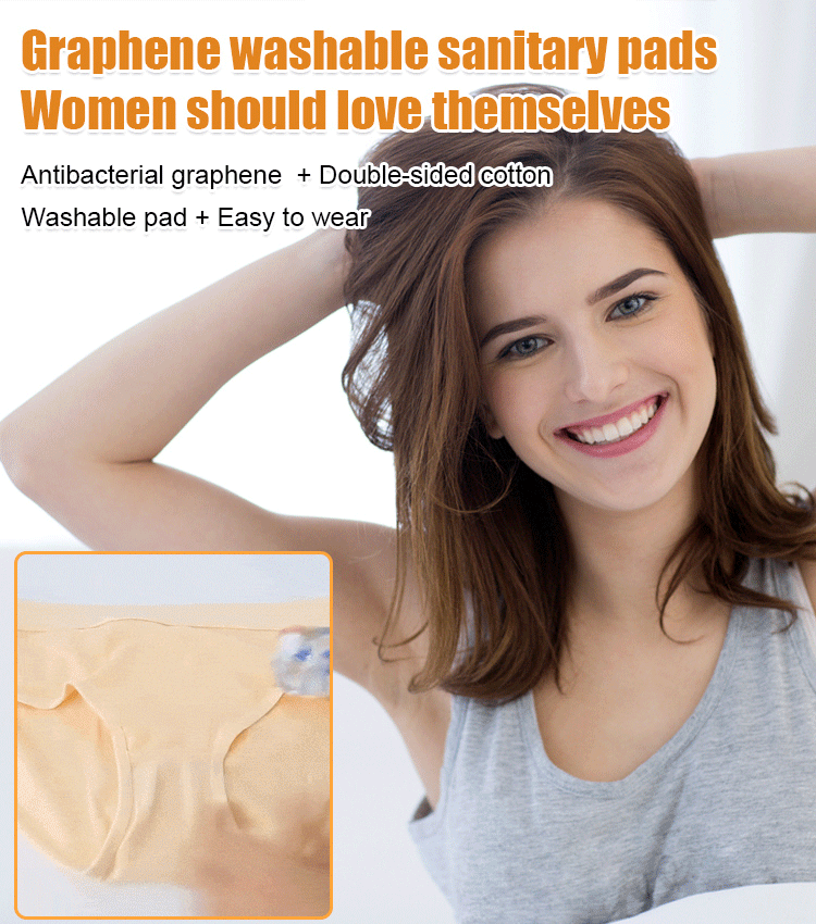 🩲【5 pcs】🔥【Само 9,4 лв за брой】🩲💟 Графенова многократна хигиенна подложка – дишащ комфорт и надеждна защита всеки ден, eстествена памучна материя, висока абсорбция и защита от течове