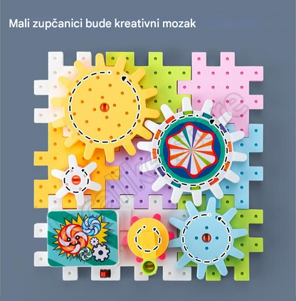 🔥【Vruća prodaja 50% popusta】🔥Električne građevinske kocke ★Rotirajuća igračka ✨Slagalica s velikim česticama 🌈Dječji raj koji se stalno mijenja