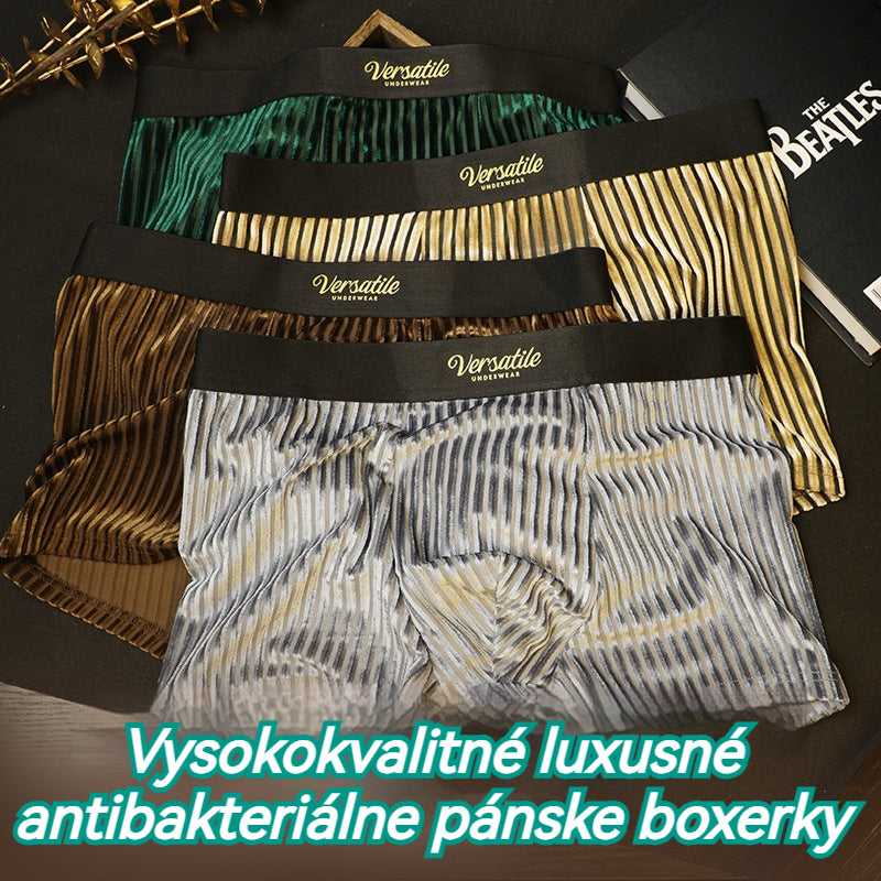 🔥💥【Kúpte 4 kusy, získajte 4 zadarmo】Vysokokvalitné luxusné antibakteriálne pánske boxerky