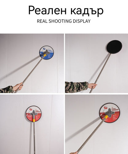 💥🧹【Най-продаваните продукти】9-инчов радиален шлифовъчнa платформа за стена с винтово окачване – съвместима с различни дръжки и лесна за използване