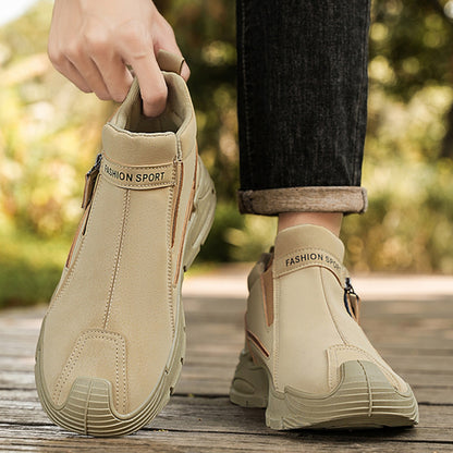 🔥【39-44】Nové pánské moderní každodenní boty 2025 s zipem, protiskluzové a odolné, ideální pro práci a venkovní aktivity