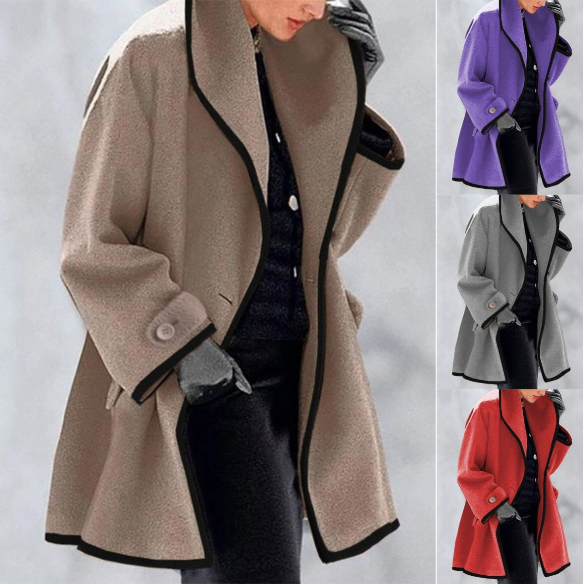 🥰【S-5XL】⛄ Nový elegantný teplý vlnený kabát na jeseň a zimu – Komfort, štýl a ochrana pred chladom pre modernú ženu