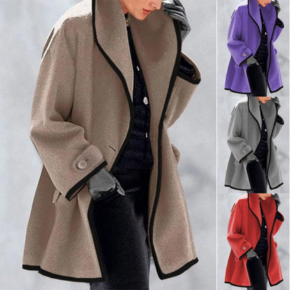 🥰【S-5XL】⛄ Nový elegantný teplý vlnený kabát na jeseň a zimu – Komfort, štýl a ochrana pred chladom pre modernú ženu