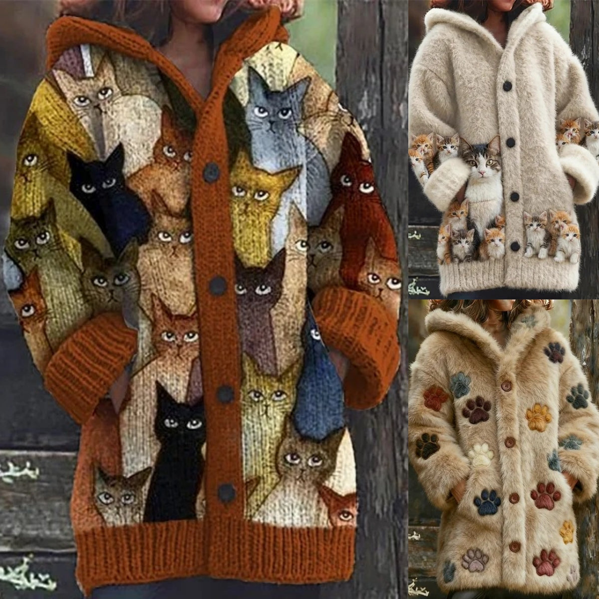 💥🌺【Vruća prodaja】🎀【S-5XL】Plišani kaput s kapuljačom i flis podstavom – Savršena kombinacija topline, udobnosti i stila za hladne zimske dane