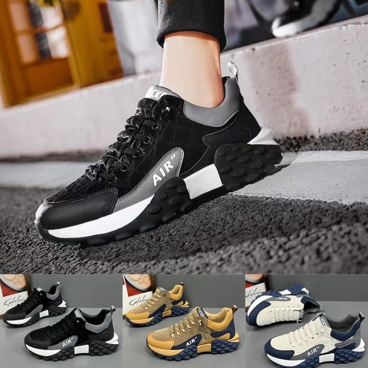 💥【2025 Nueva versión mejorada】✅【39-44】Zapatillas Deportivas para Hombre – Estilo Moderno, Comodidad, Antideslizantes y Resistentes al Agua