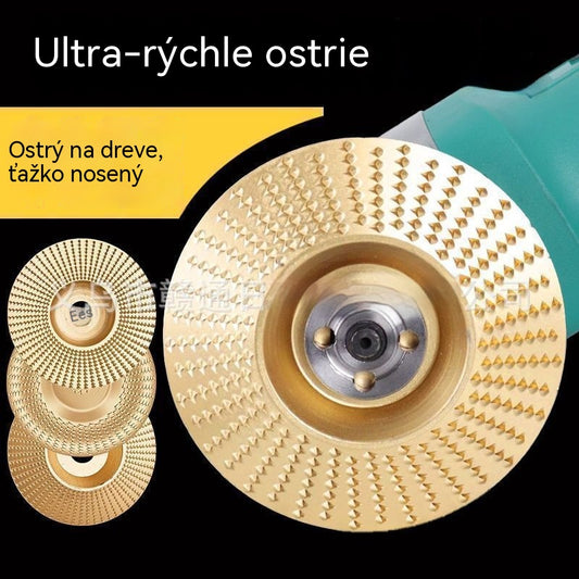 ⚙️🧰【50% zľava】Multifunkčný brúsny kotúč na uhlovú brúsku na drevo - Rýchlo odstraňuje materiál, vyhladzuje povrch a šetrí čas pri práci s drevom.
