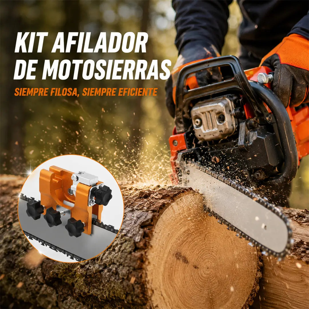 ⚙️ Afilador manual de motosierras 2 en 1｜Afilado Rápido y Preciso, Compatible con la Mayoría de Motosierras