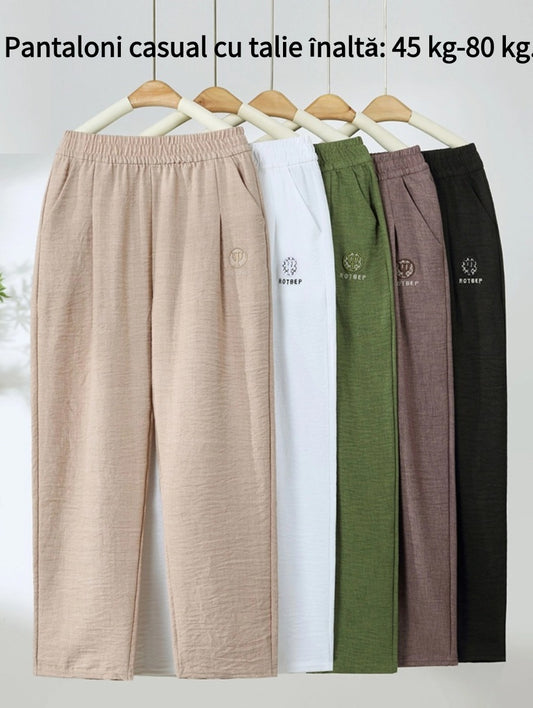 【40-80KG】Adecvat pentru orice figură de pantaloni casual de vară de vară de nouă minute 