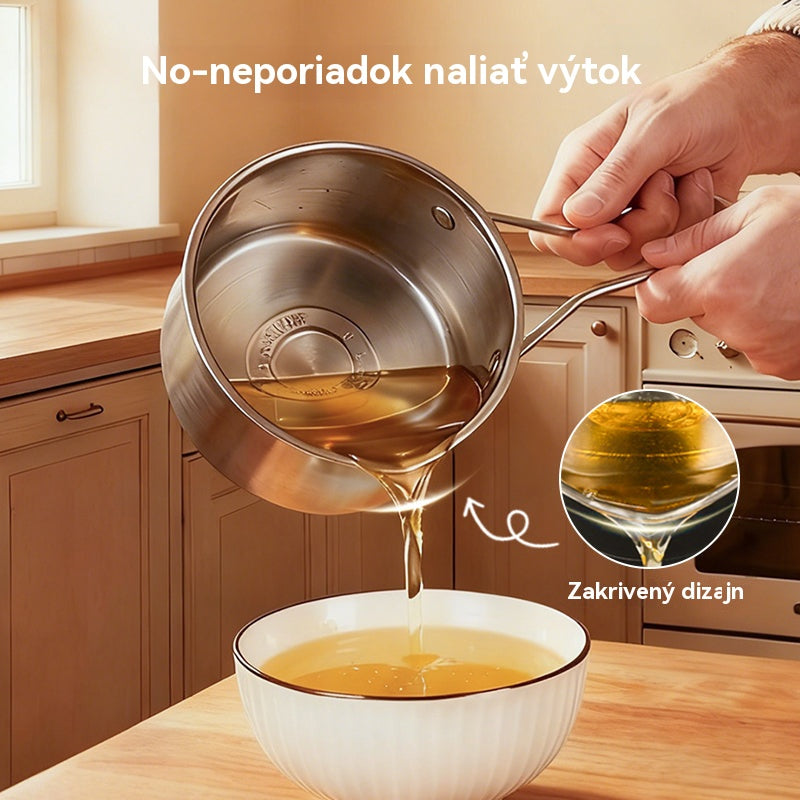 🍢🍖🍗 Nerezová fritovacia panvica – Rýchle, rovnomerné vyprážanie s minimom oleja pre zdravšie varenie!