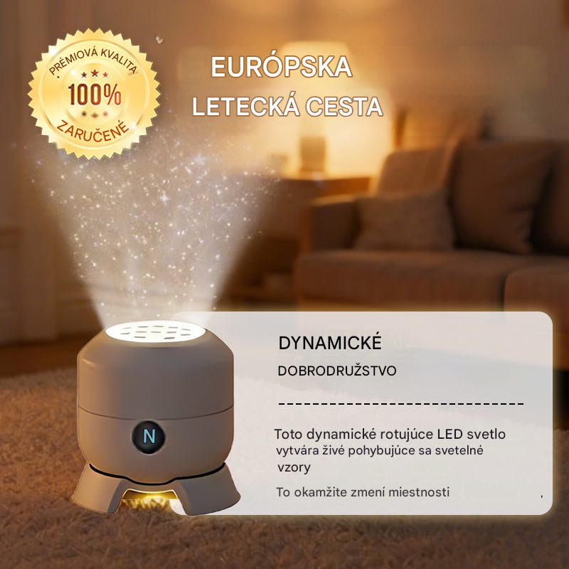 💖🌙2026 Dynamicky rotujúca LED projekčná lampa - Vhodné ako nočné svetlo, dekorácia izby aj romantické náladové osvetlenie. ☁️