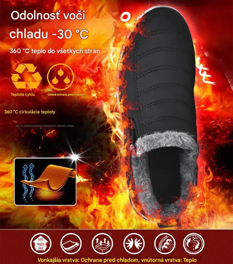 🔥【Špeciálna 50% zľava】【35-48】Unisex zimné čižmy s plyšovou podšívkou - teplé, pohodlné a protišmykové do chladného počasia