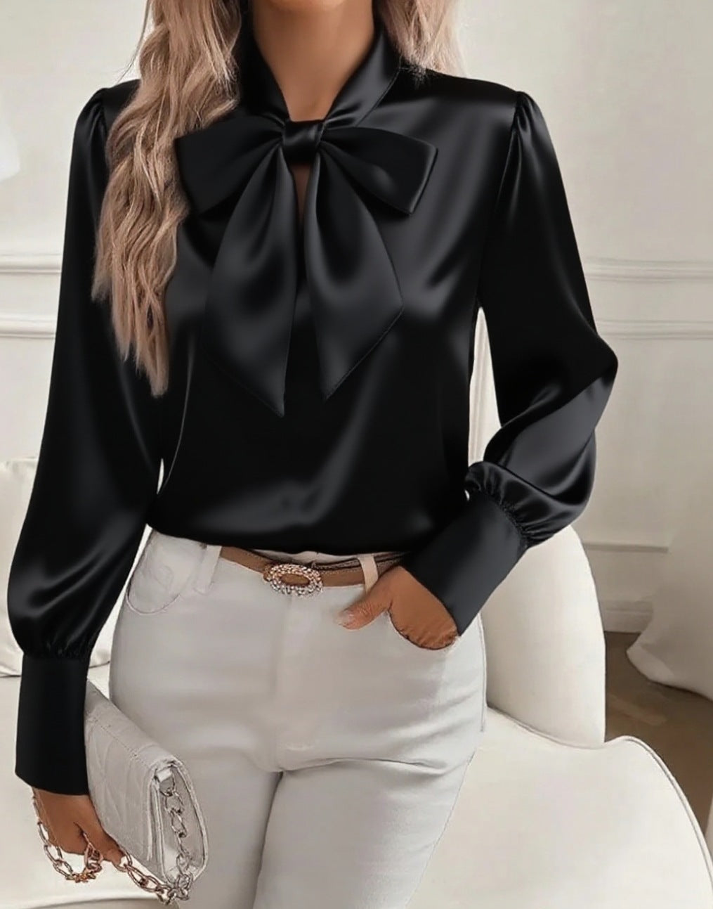 😍💕Modna svilena košulja za jesen i zimu 2025, elegantnog stila.