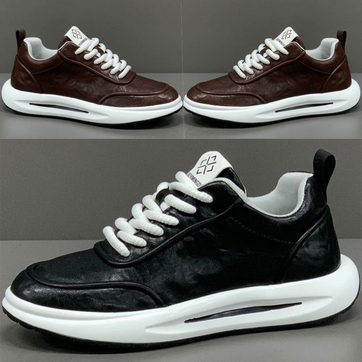 👨👞【39-44】Zapatillas de Cuero de Alta Calidad para Hombre – Diseño Moderno, Suela Amortiguadora, Impermeables y Ultra Cómodas