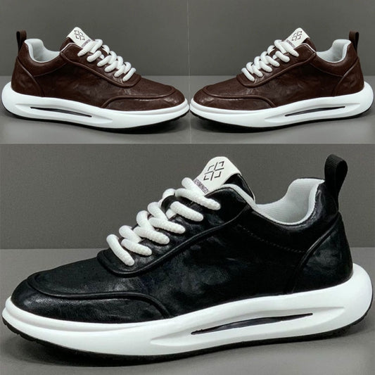 👨👞【39-44】Zapatillas de Cuero de Alta Calidad para Hombre – Diseño Moderno, Suela Amortiguadora, Impermeables y Ultra Cómodas