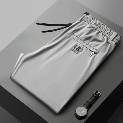 👖🔥Προσφορά μείωσης τιμής [40-115kg] Νέο ανδρικό παντελόνι ice stretch από μετάξι για την άνοιξη και το καλοκαίρι του 2025