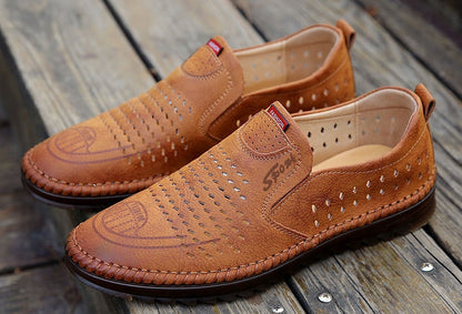 🌟【39-44】👞 Priedušné Pánske Kožené Mokasíny – Pohodlie A Štýl Na Každý Deň