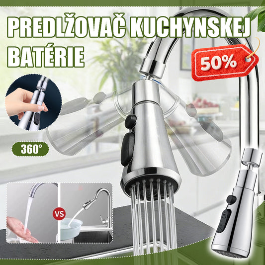 🔥【Kúpte 1 a získajte 1 zadarmo】🚰🔥360° otočná predlžovacia tryska na batériu - zvyšuje tlak vody a zároveň šetrí vodu, čím znižuje spotrebu bez straty výkonu.【2 položky】