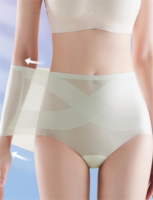 🔥🩲 (6/12 kusov) Posledný deň - zľava 50% - Nové bezšvové spodné prádlo s vysokým pásom Ice-Cool Bandage