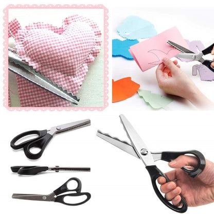 2 kusy za 22 eur🔥Kúpte 1 a druhý získate zadarmo✂️ Profesionálne cikcakovacie nožnice – ostré nožnice na látku so zúbkovaným ostrím