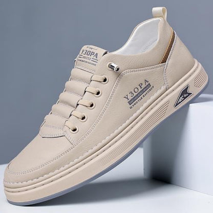 【39-44】2025 Męskie oddychające skórzane buty biznesowe casual