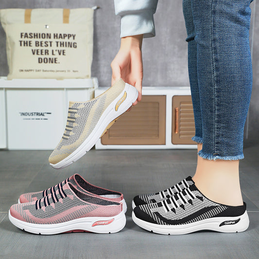 👟【36-41】🔥Pohodlné dámske slip-on topánky - Elastický dizajn bez šnúrok – jednoduché obúvanie a perfektné prispôsobenie chodidlu.