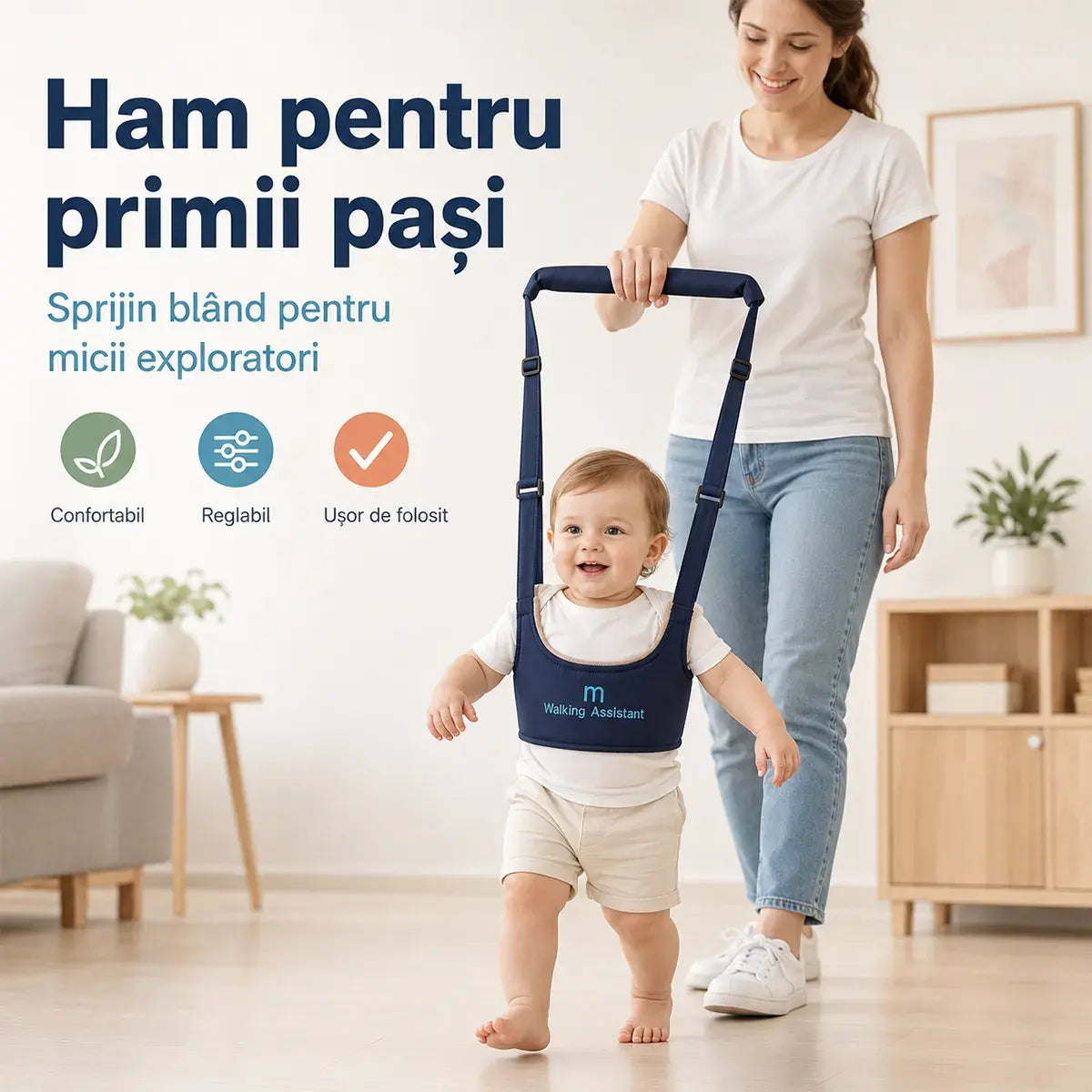 Detský pešie postroj 2 v 1 – priedušný, ergonomický a s ochranou proti pádu 👶🚼