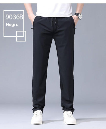 👖🔥Προσφορά μείωσης τιμής [40-115kg] Νέο ανδρικό παντελόνι ice stretch από μετάξι για την άνοιξη και το καλοκαίρι του 2025