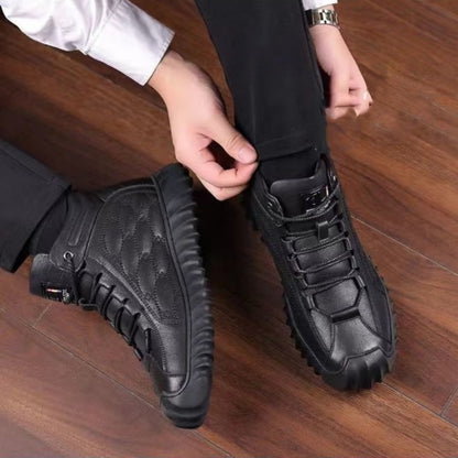 🥾【39-44】2025 Novinka Pánske športové kožené topánky s zateplením, teplé, pohodlné a štýlové, ideálne na zimné dni, odolné proti opotrebeniu a vodeodolné