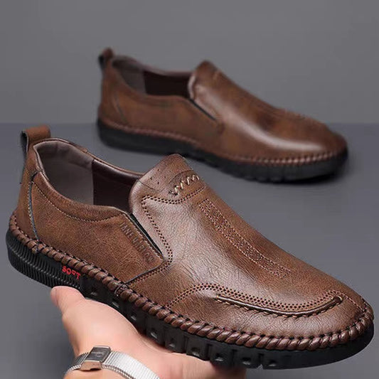 🏆Compra 1 y llévate 1 gratis👞【39-44】Zapatillas deportivas casuales para hombre 2025, fabricadas en piel auténtica, con suela suave, antideslizantes, transpirables