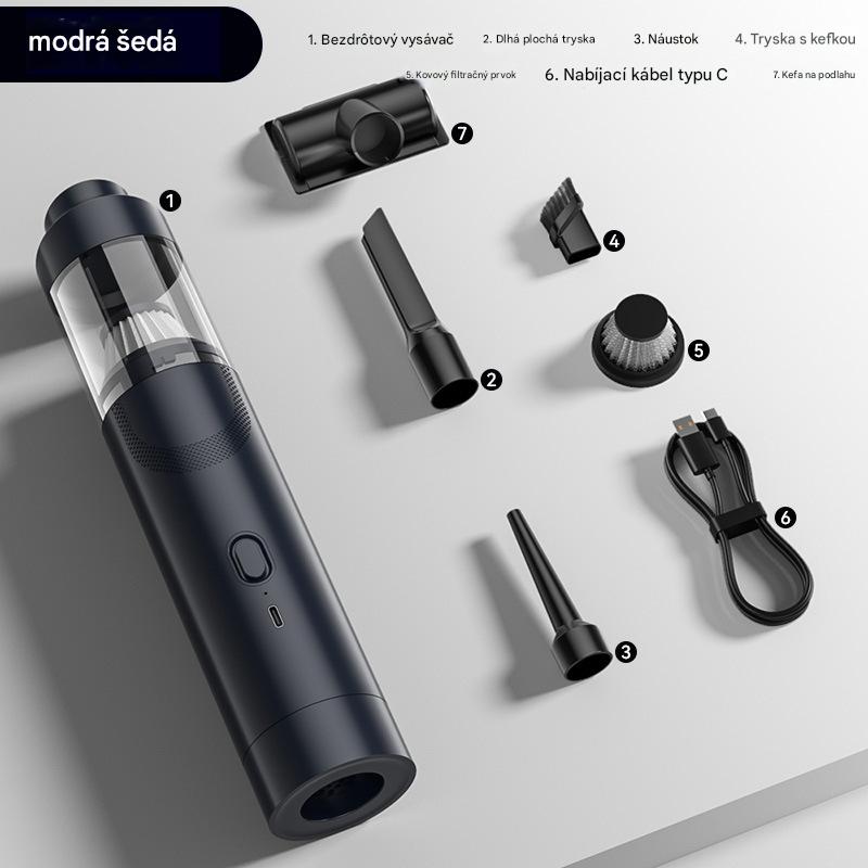 🔥Kúpte 1 a získajte 1 zadarmo🔥【7-dielna sada】👍Super výkonný ručný vysávač a prenosný fúkač prachu – kompaktný, ľahký, ideálny na čistenie domácnosti, auta a pracovného prostredia!✅